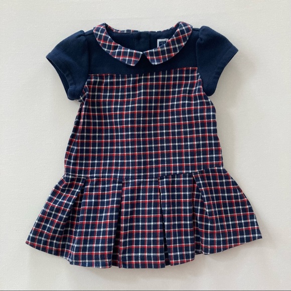 Janie and Jack Other - Janie And Jack Baby Girl 6-12 Months Blue Plaid Dress
